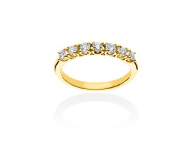 Anillo   en Oro blanco 18Kt y diamantes
