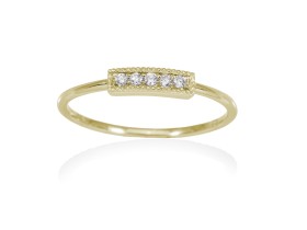 Anillo  en Oro 18Kt. y diamantes