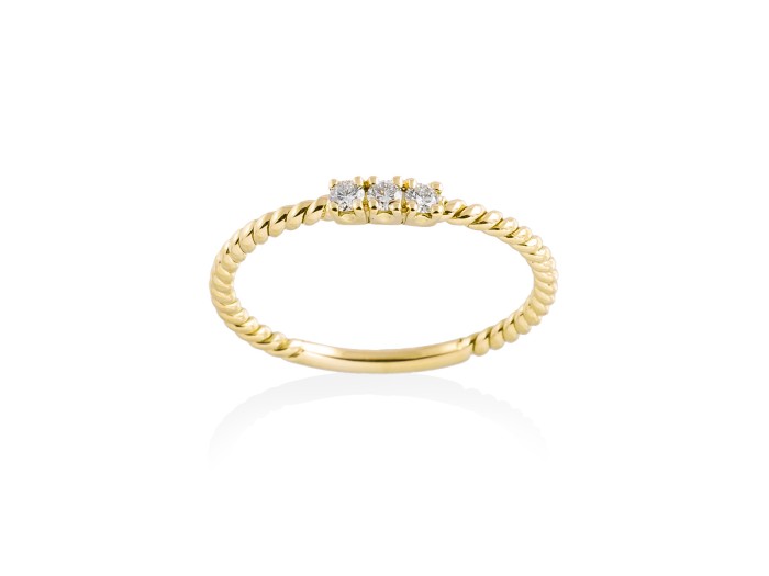 Ring in 18kt. Gold und Diamanten
