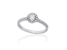 Ring in 18kt. Gold und Diamanten