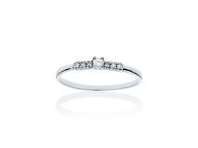 Anillo   en Oro blanco 18Kt y diamantes