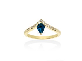 Ring   in 18kt Gelbgold und Diamanten