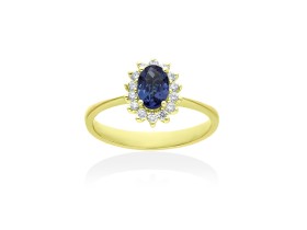 Ring   in 18kt Weißgold und Diamanten