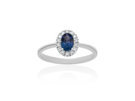 Ring   in 18kt Weißgold und Diamanten