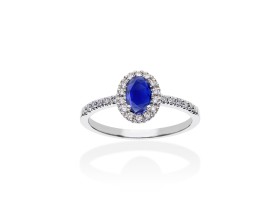 Ring   in 18kt Weißgold und Diamanten