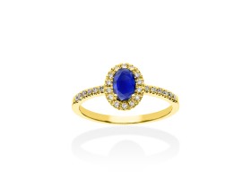 Anillo   en Oro blanco 18Kt y diamantes