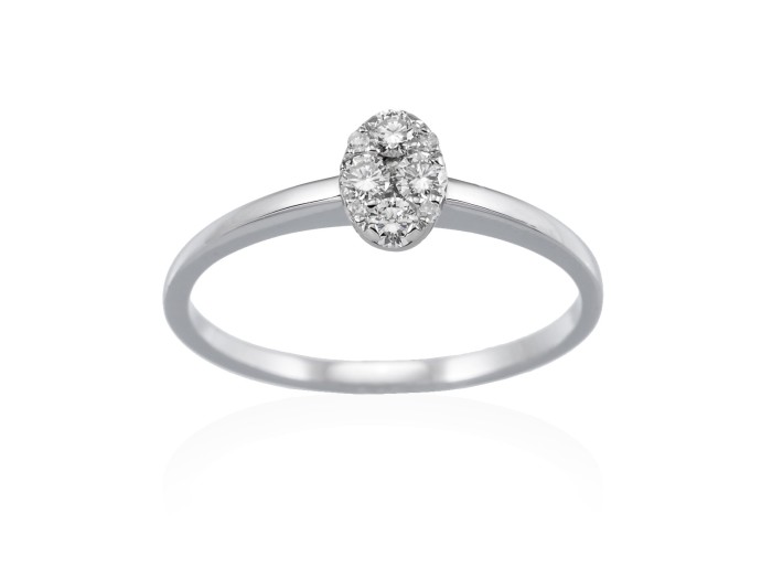 Ring in 18kt. Gold und Diamanten