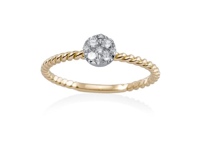 Ring in 18kt. Gold und Diamanten