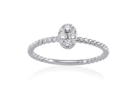 Ring in 18kt. Gold and diamonds