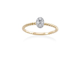 Ring in 18kt. Gold and diamonds