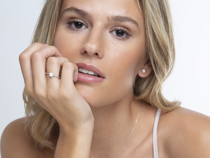 Ring in 18kt. Gold und Diamanten