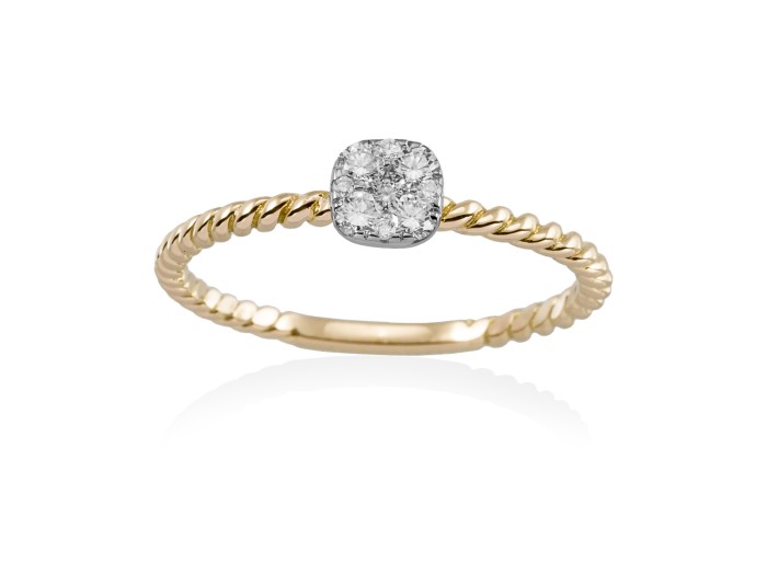 Ring in 18kt. Gold and diamonds
