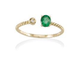 Ring in 18kt. Gold and diamonds