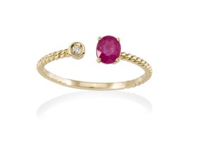 Ring in 18kt. Gold und Diamanten
