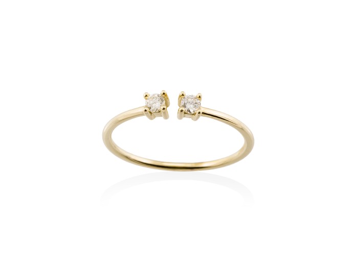 Ring in 18kt. Gold und Diamanten