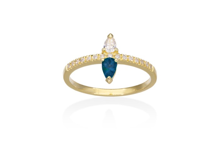Ring   in 18kt yellow Gold and diamonds