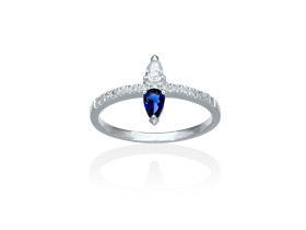 Ring   in 18kt Gelbgold und Diamanten