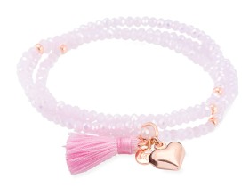 Bracelet ZEN Pink in rose silver
