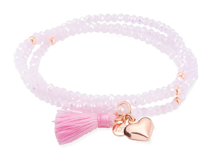 Armband ZEN Rosa in silber rose vergoldet