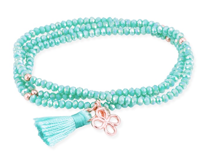 Bracelet ZEN Blue in rose silver