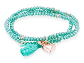 Bracelet ZEN Blue in rose silver