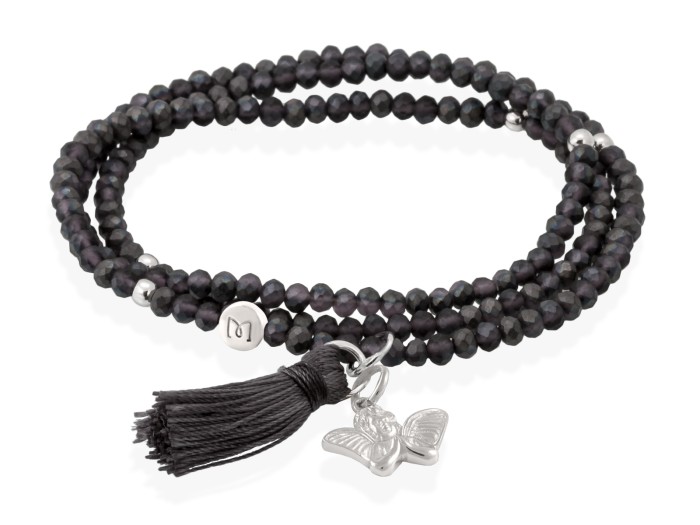 Bracelet ZEN ANTHRACITE with angel