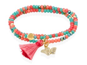 Bracelet ZEN MANDARINE mit Engel