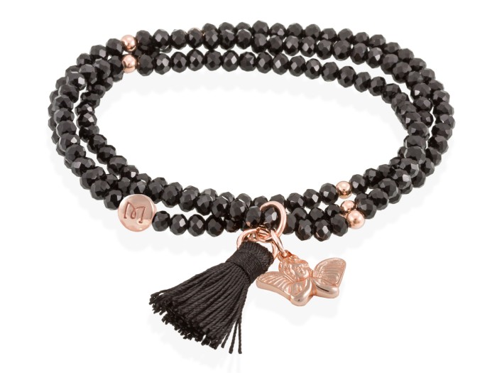 Bracelet ZEN BLACK with angel
