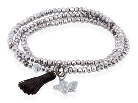 Pulsera ZEN PLATA con ángel