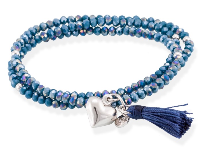 Bracelet ZEN Blue in silver
