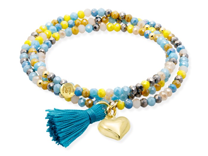Bracelet ZEN FORMENTERA mit Herz Charme