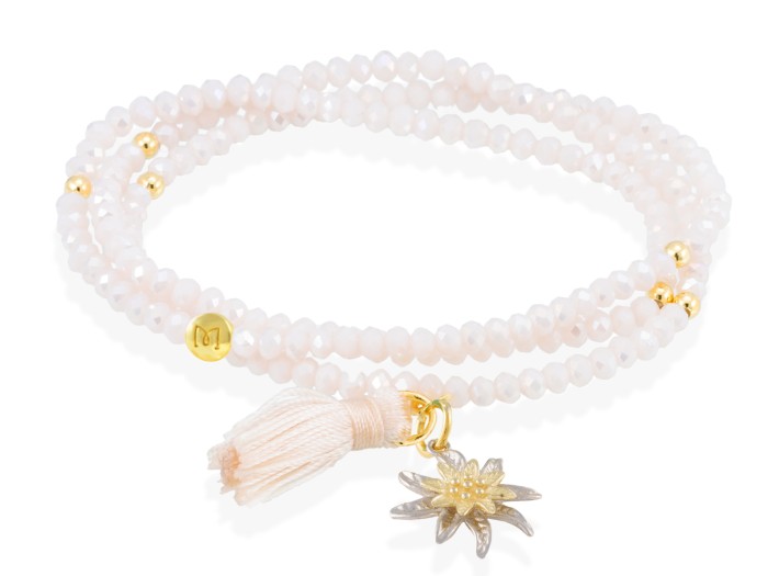 Bracelet ZEN NUDE mit Edelweiss