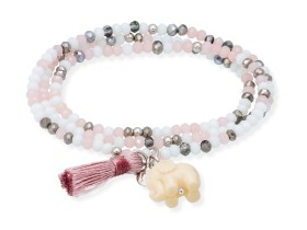 Bracelet ZEN MARBLE with elephant