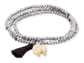 Pulsera ZEN PLATA con elefante