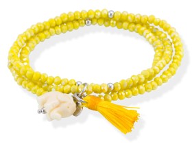 Pulsera ZEN AMARILLA con elefante