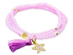 Bracelet ZEN LILA mit Seestern