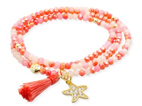 Bracelet ZEN PEACH with Starfish