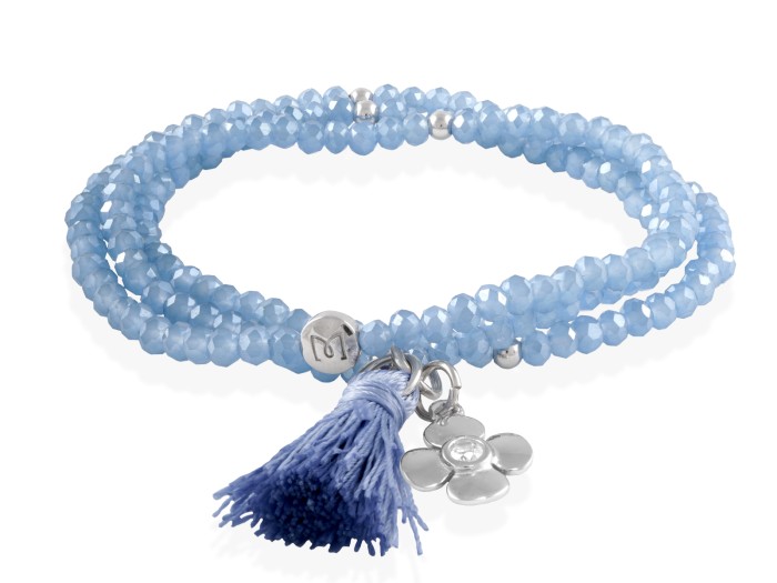 Bracelet ZEN BLUE with flower