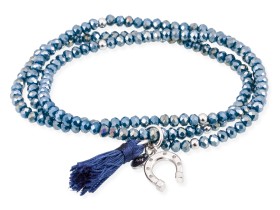 Armband ZEN Blau in silber