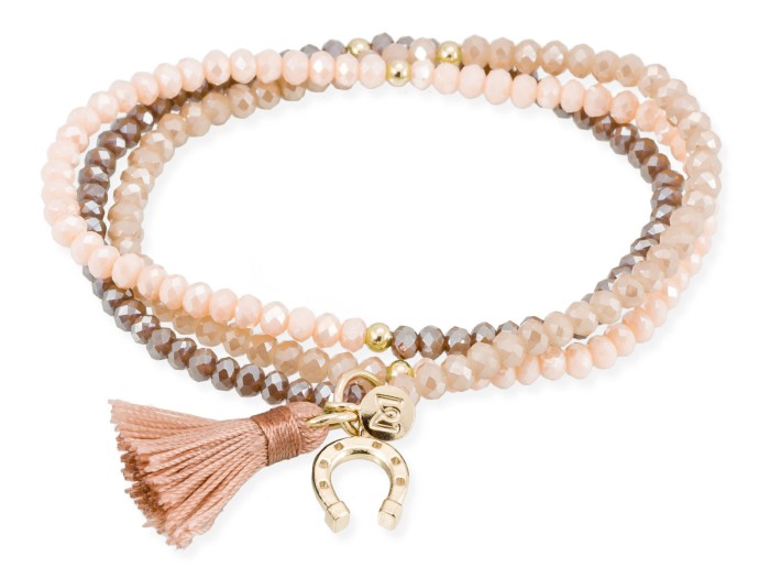 Armband ZEN Braun in silber rose vergoldet