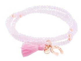 Bracelet ZEN Pink in rose silver