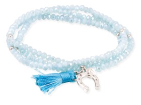 Pulsera ZEN AGUAMARINA con herradura