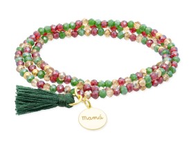 Pulsera ZEN ACEBO con chapa Mamá