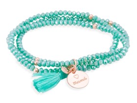 Bracelet ZEN Blue in rose silver