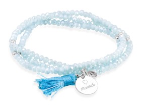 Armband ZEN Blau in silber