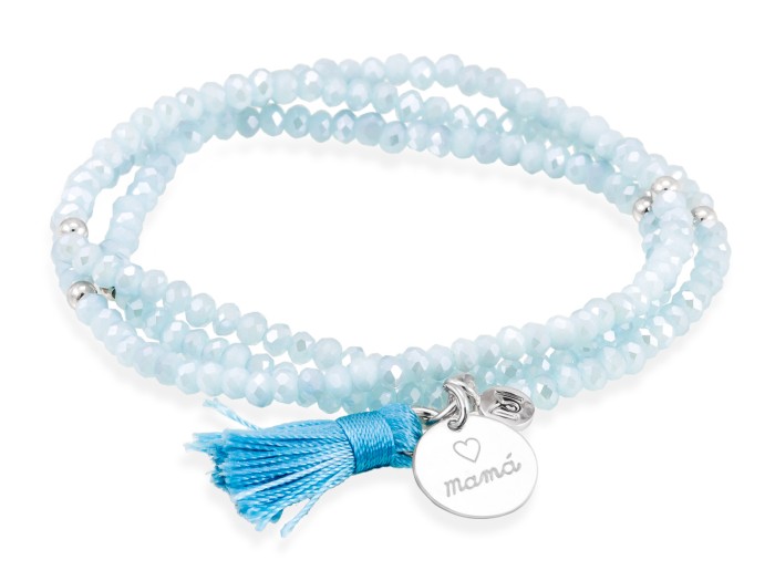 Bracelet ZEN Blue in silver