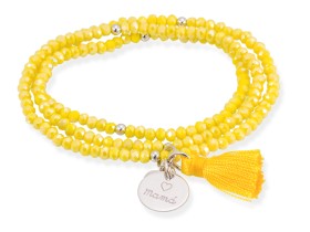 Bracelet ZEN Yellow in silver