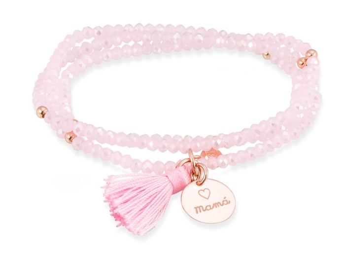 Bracelet ZEN Pink in rose silver