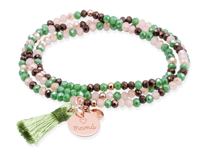 Bracelet ZEN AFTER EIGHT with Mamá medal