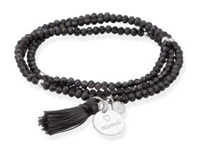 Bracelet ZEN ANTHRAZIT mit Mamá medal